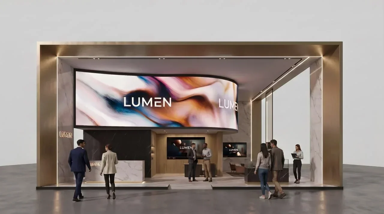 3D-визуализация выставочной зоны «LUMEN»